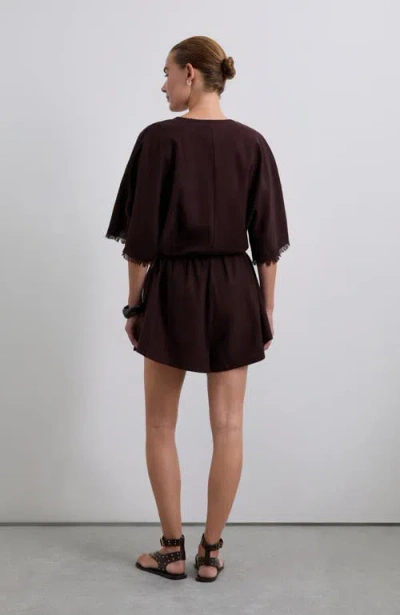 Scalpers Shortrustic Linen In Brown