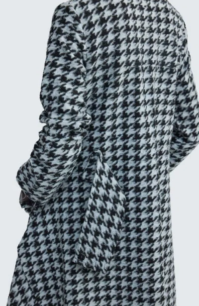 Luukaa Zaria Houndstooth Long Jacket In Black