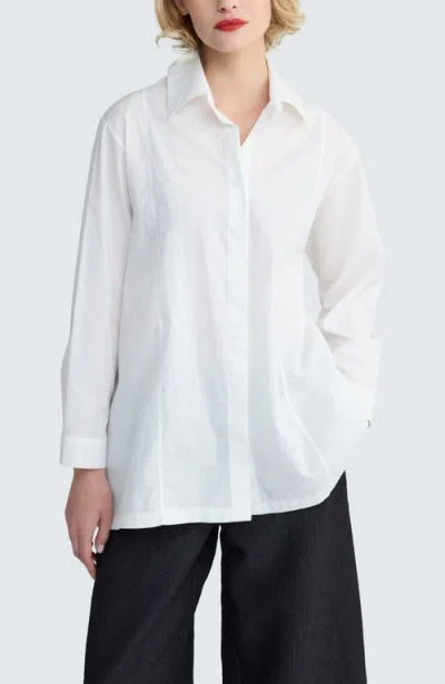 Luukaa Lucida A-line Shirt In White