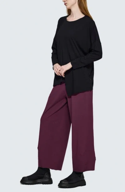 Luukaa Greta Asymmetrical Blouse In Black