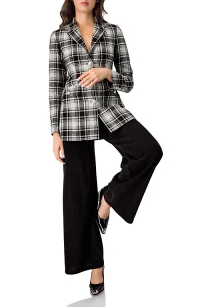 Ivonne Corduroy High-waisted Wide-leg Trousers In Black