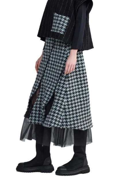 Luukaa Theia Adjustable-slit Skirt In Black