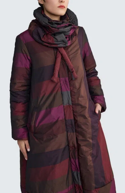 Luukaa Celeste Balloon Coat In Multi