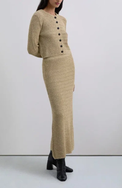 Scalpers Rusticknit Skirt In Brown