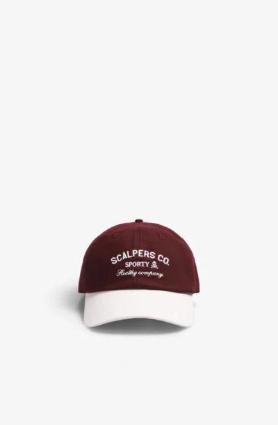 Scalpers Sport Cap In Burgundy