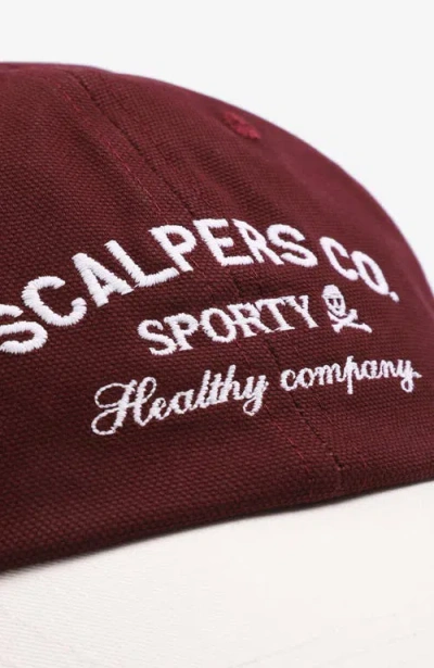 Scalpers Sport Cap In Burgundy