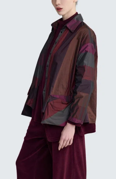 Luukaa Vivienne Asymmetrical Shirt In Multi