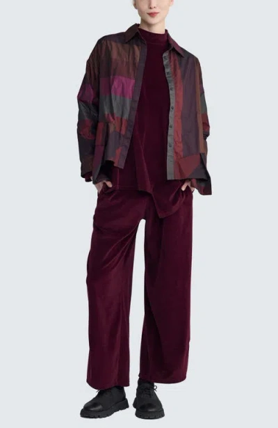 Luukaa Vivienne Asymmetrical Shirt In Multi