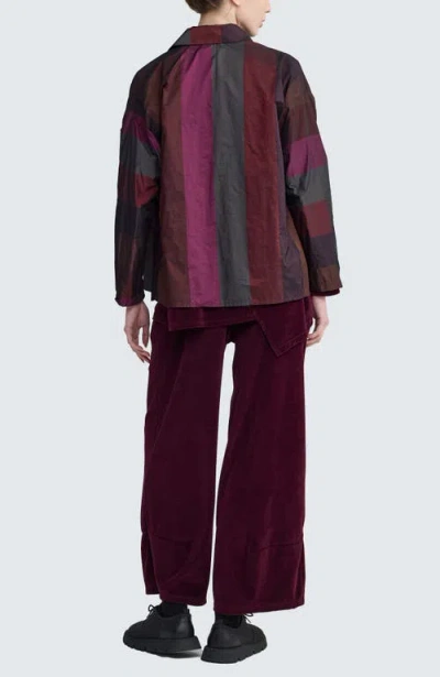 Luukaa Vivienne Asymmetrical Shirt In Multi