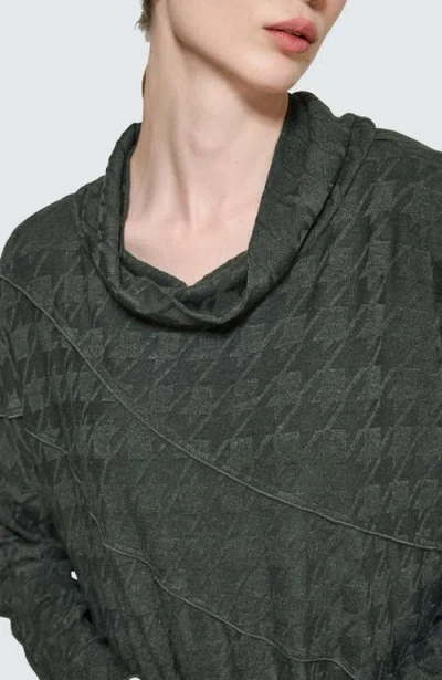 Luukaa Fleuris Cowl-neck Blouse In Green