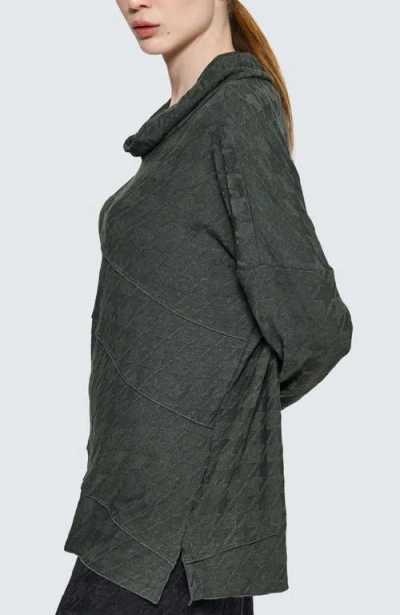 Luukaa Fleuris Cowl-neck Blouse In Green