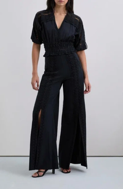 Scalpers Lace Summer Top In Blue