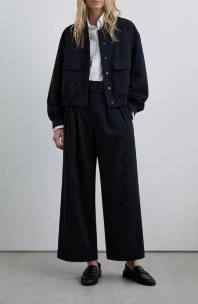 Scalpers Beltpocketbomber Jacket In Blue