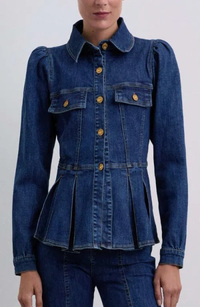 Scalpers Candyseams Shirt In Blue