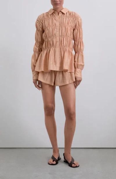 Scalpers Smock Shirt In Pink