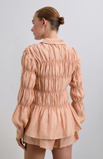 Scalpers Smock Shirt In Pink