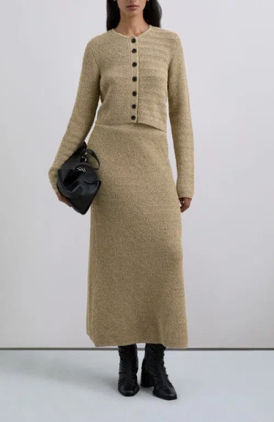 Scalpers Rusticknit Cardigan In Neutral