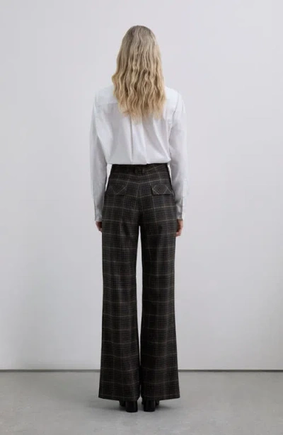 Scalpers Browncheck Pant In Black