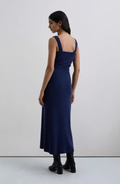 Scalpers Casualknit Skirt In Blue