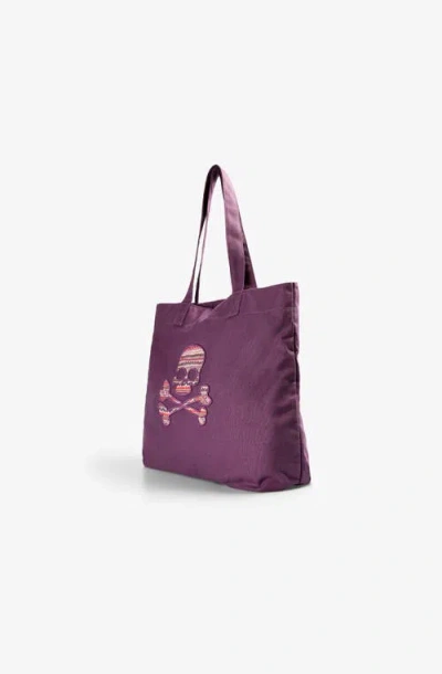 Scalpers Kilim Canvas Bag Girls In Purple