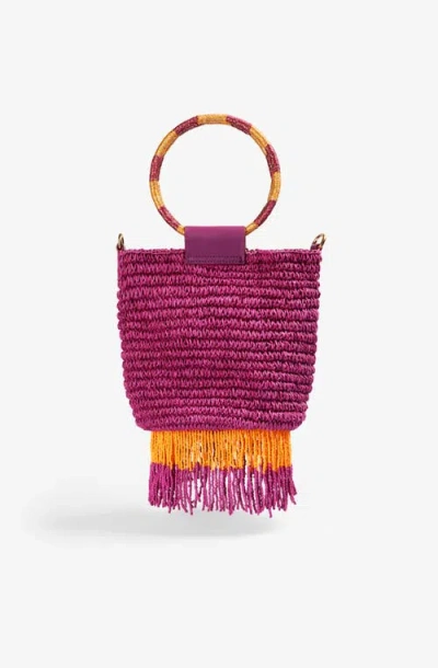 Scalpers Par Beads Fringed Bag In Multi