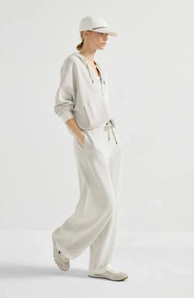 Brunello Cucinelli Drawstring Palazzo Pants In Neutral