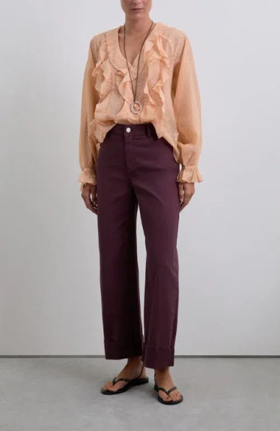 Scalpers Leopardfrills Shirt In Animal Print