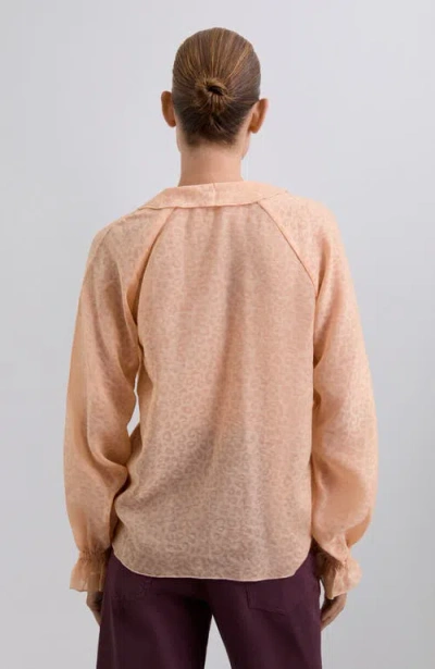 Scalpers Leopardfrills Shirt In Animal Print