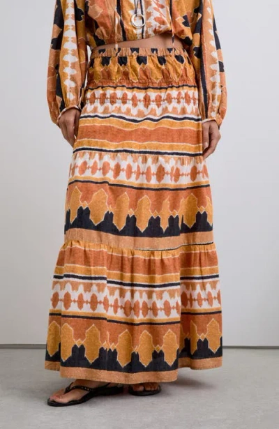 Scalpers Bogoprint Skirt In Brown