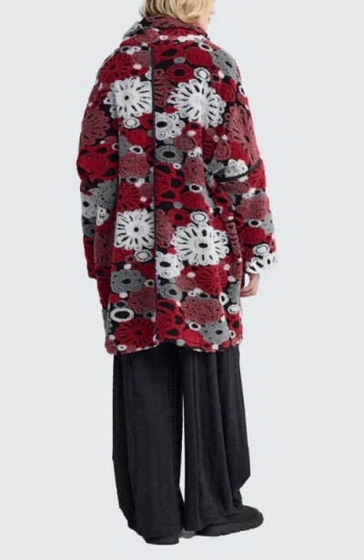 Luukaa Sorelle Convertible Poncho-jacket In Burgundy