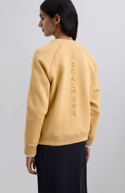 Scalpers Verticallogo Sweater In Yellow