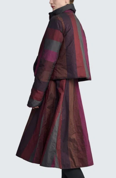 Luukaa Estelle Padded Coat In Burgundy