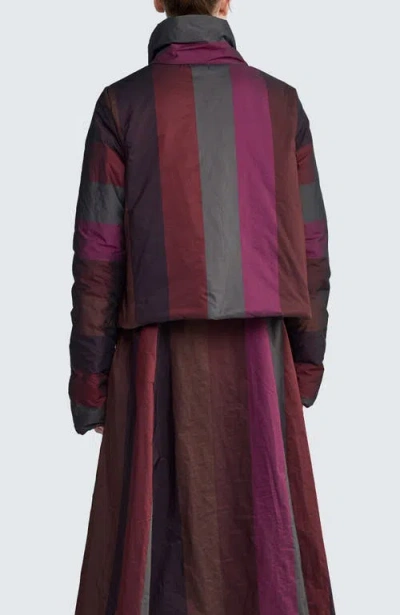 Luukaa Estelle Padded Coat In Burgundy