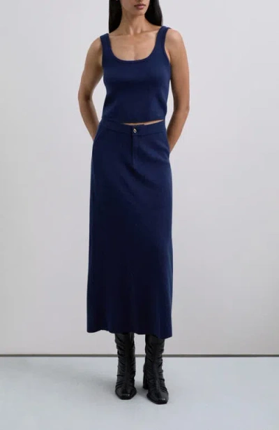 Scalpers Casualknit Top In Blue