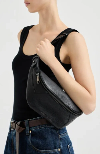 Brunello Cucinelli Bc Duo Belt Bag In Black