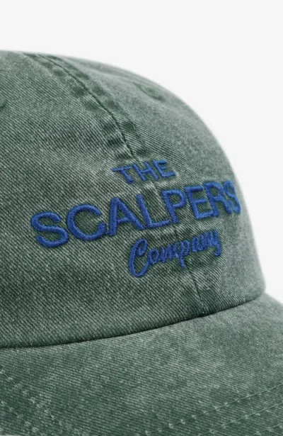 Scalpers Alpers Washed Cap In Green