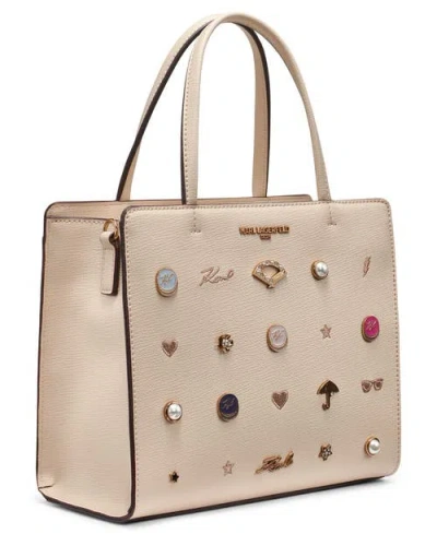 Karl Lagerfeld Paris Maybelle Satchel In Brown