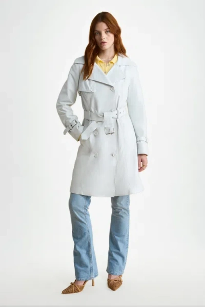 Furniq Uk Soho Leather Jacket In White