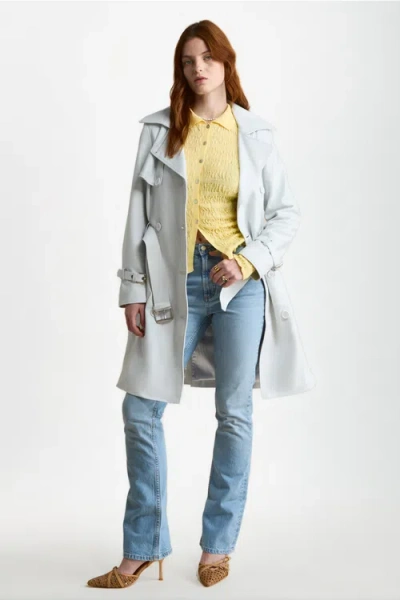 Furniq Uk Soho Leather Jacket In White