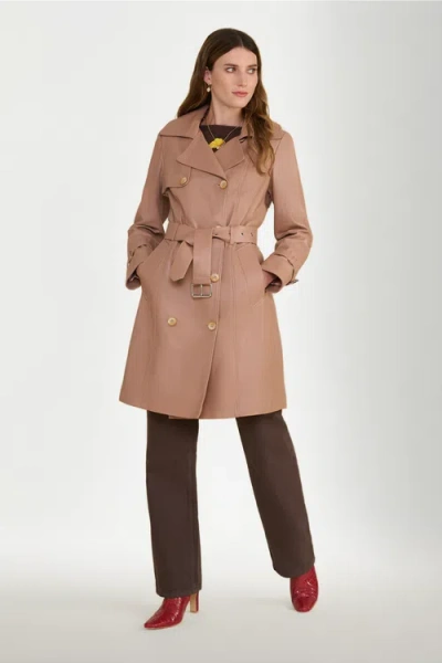 Furniq Uk Soho Leather Jacket In Brown