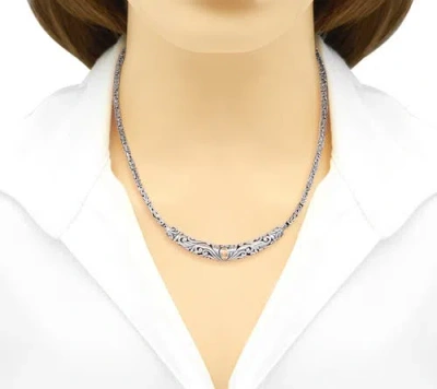 Devata Bali Filgree With Borobudur Chain Necklace In Metallic