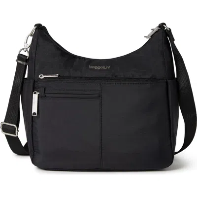 Baggallini Securtex Anti-theft Free Time Crossbody Bag In Black