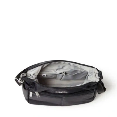 Baggallini Securtex Anti-theft Free Time Crossbody Bag In Black