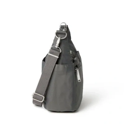 Baggallini Securtex Anti-theft Free Time Crossbody Bag In Gray
