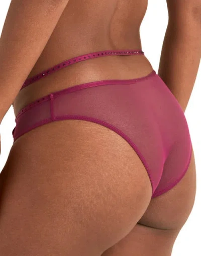 Adore Me Lyra Brazilian Panties In Burgundy