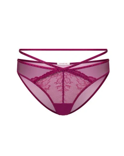 Adore Me Lyra Brazilian Panties In Burgundy