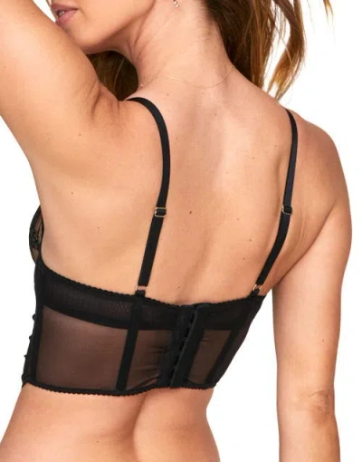 Adore Me Avara Cropped Bustier In Black