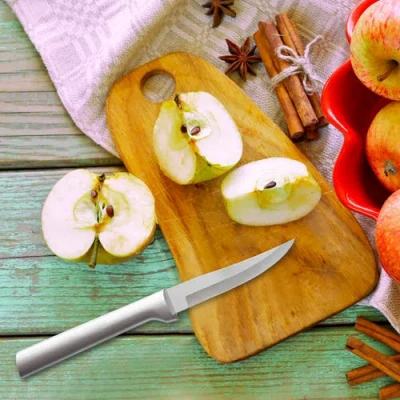 Radà Rada 2 Piece Paring Knife Set With Sharpener And Gift Box In Silver