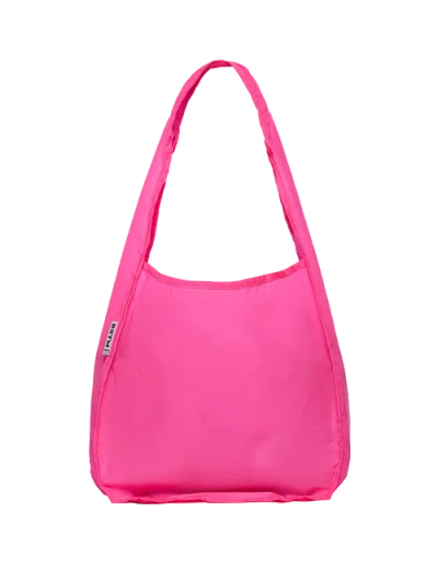 Baboon To The Moon Packable Tote In Pink