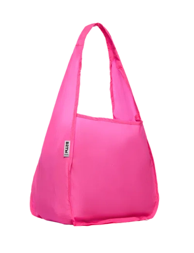 Baboon To The Moon Packable Tote In Pink